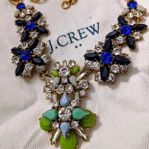 J Crew Multicolor Rhinestone Necklace